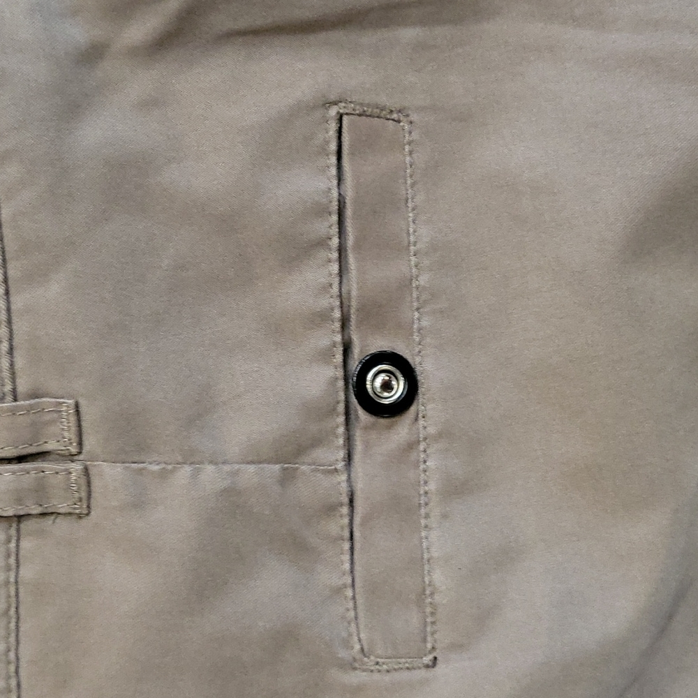 Jamie Sadock golf Capri pants Size 8 Brown Faux Suede - Picture 5 of 8